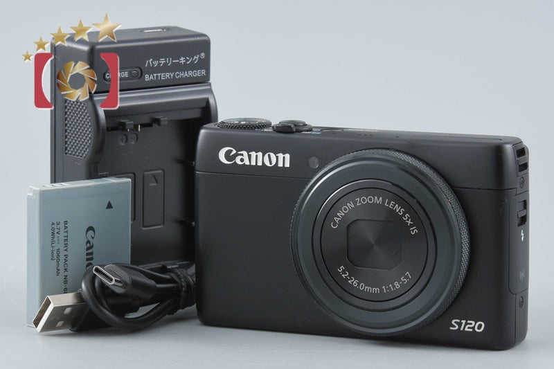 Canon PowerShot S120 Black 12.1 MP Digital Camera from Japan