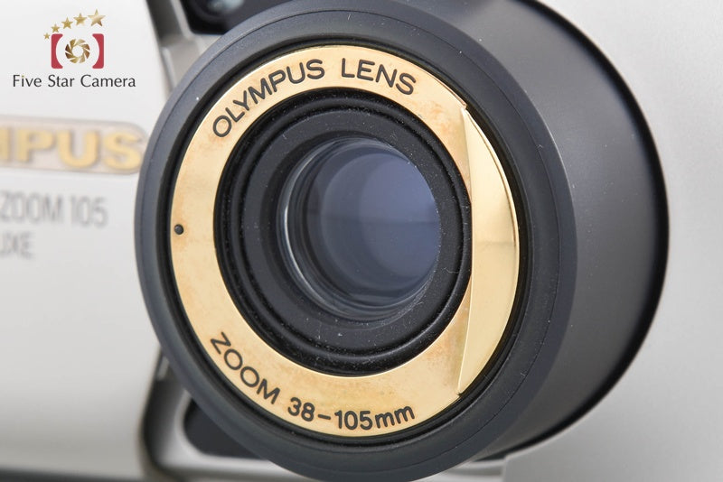 Olympus μ[mju:] ZOOM 105 DELUXE 35mm Point & Shoot Film Camera w/ Box from Japan