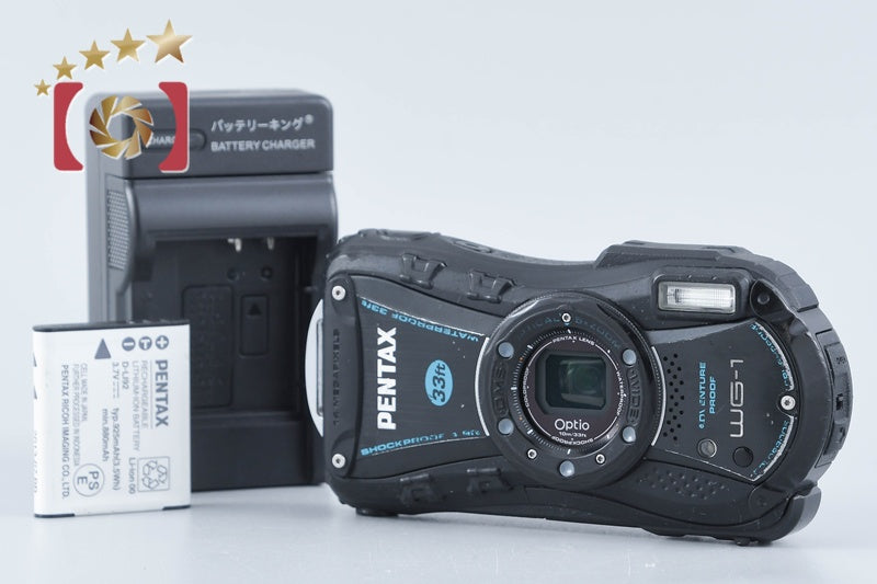 RICOH PENTAX Optio WG-1 Black 14.0 MP Waterproof Action Camera from Japan