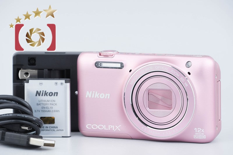 Nikon COOLPIX S6600 Silky Pink 16.0 MP Digital Camera from Japan