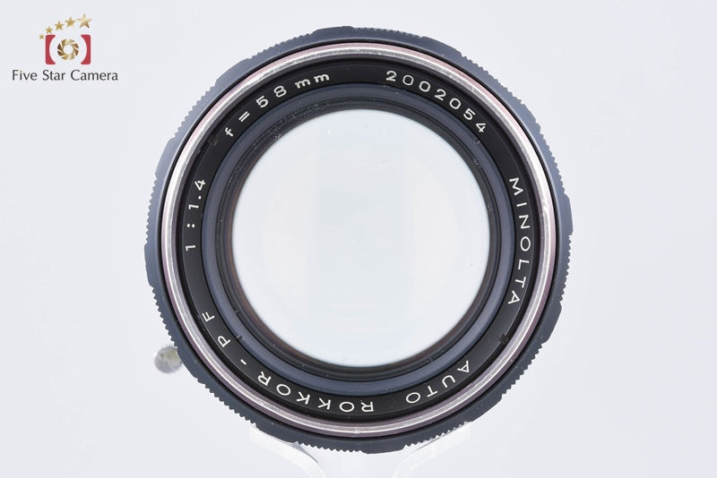 Minolta AUTO ROKKOR-PF 58mm f/1.4 MD Mount from Japan