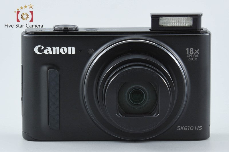 Canon PowerShot SX610 HS Black 20.2 MP Digital Camera from Japan
