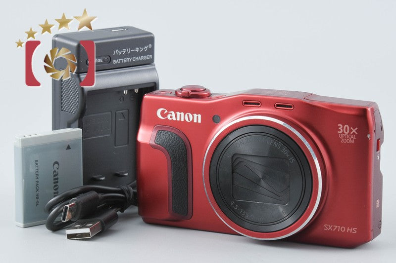 Canon PowerShot SX710 HS Red 20.3 MP Digital Camera from Japan