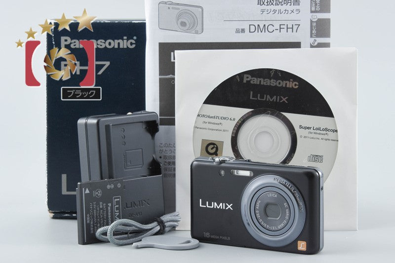 Panasonic LUMIX DMC-FH7 Black Digital Camera [Japanese Language Only] from Japan