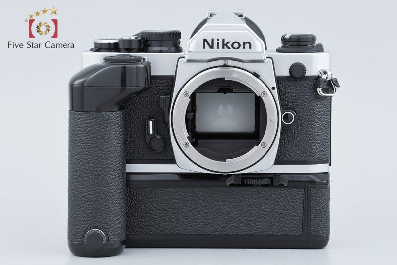 Nikon New FM2 FM2N Silver Early Model 35mm SLR + MD-12 Motor Drive from Japan