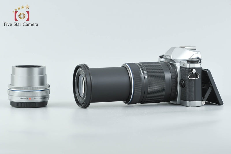 Olympus OM-D E-M10 Silver 16.1 MP 14-42 40-150 Lenses w/ Box from Japan
