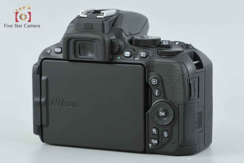 "Count 1,497" Nikon D5500 24.2 MP DSLR Black 18-55 55-300 VR Lenses from Japan