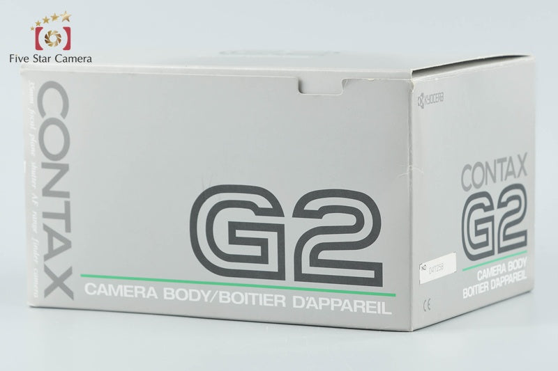 CONTAX G2 Titanium Silver 35mm Rangefinder Film Camera w/ Box from Japan