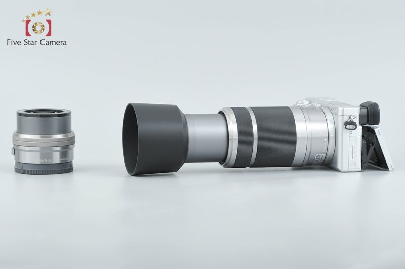 Sony α6400 ILCE-6400 Silver 16-50 55-210 Lenses [Multiple Languages] from Japan