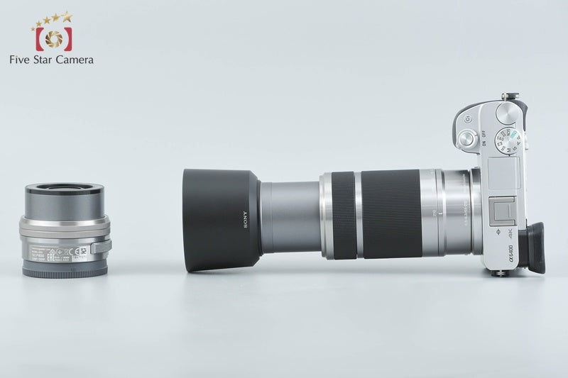 Sony α6400 ILCE-6400 Silver 16-50 55-210 Lenses [Multiple Languages] from Japan