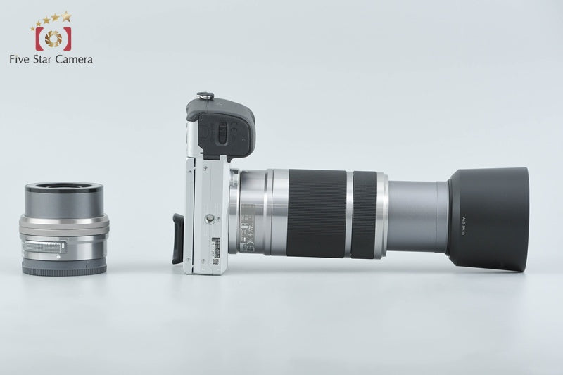 Sony α6400 ILCE-6400 Silver 16-50 55-210 Lenses [Multiple Languages] from Japan