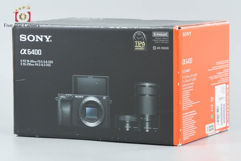 Sony α6400 ILCE-6400 Silver 16-50 55-210 Lenses [Multiple Languages] from Japan