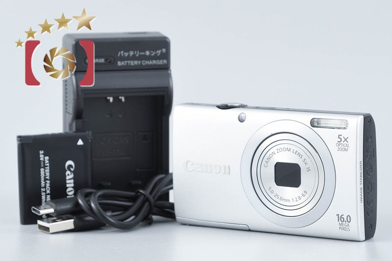Canon PowerShot A2400 IS Silver 16.0 MP Digital Camera from Japan