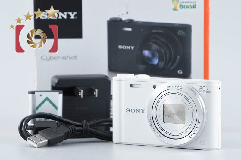 Sony Cyber-Shot DSC-WX350 White Digital Camera [Multiple Languages] from Japan