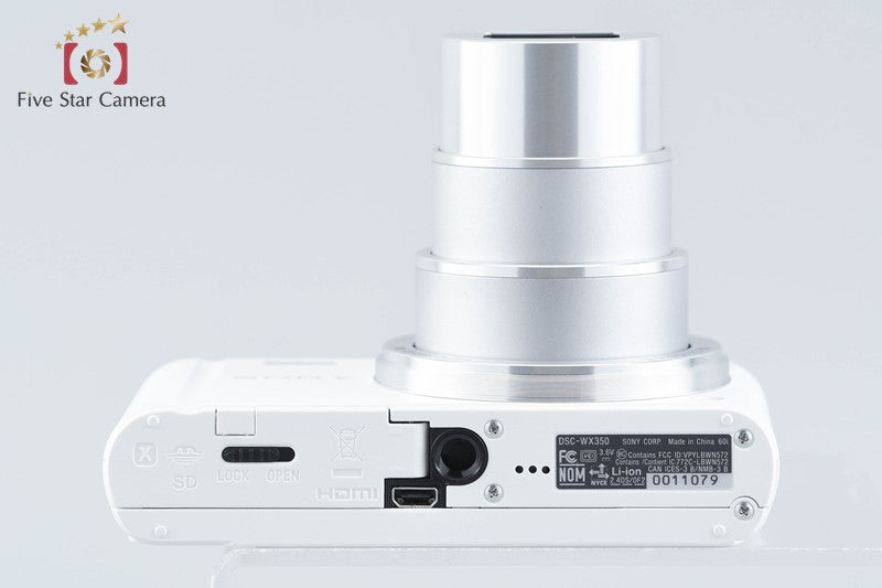 Sony Cyber-Shot DSC-WX350 White Digital Camera [Multiple Languages] from Japan