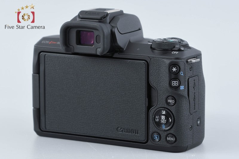 "Count 5,000" Canon EOS Kiss M / M50 Black 24.0 MP 15-45 IS STM Lens from Japan