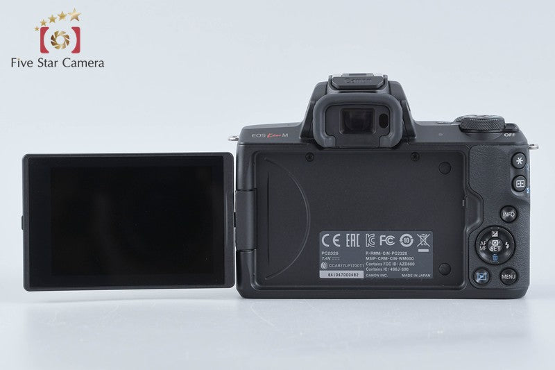 "Count 5,000" Canon EOS Kiss M / M50 Black 24.0 MP 15-45 IS STM Lens from Japan