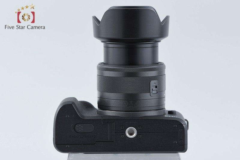 "Count 5,000" Canon EOS Kiss M / M50 Black 24.0 MP 15-45 IS STM Lens from Japan