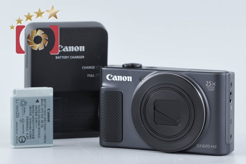 Canon PowerShot SX620 HS Black 20.2 MP Digital Camera from Japan