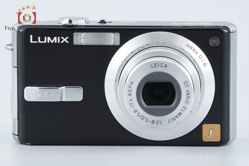 Panasonic LUMIX DMC-FX7 Gloss Black 8.1 MP Digital Camera from Japan