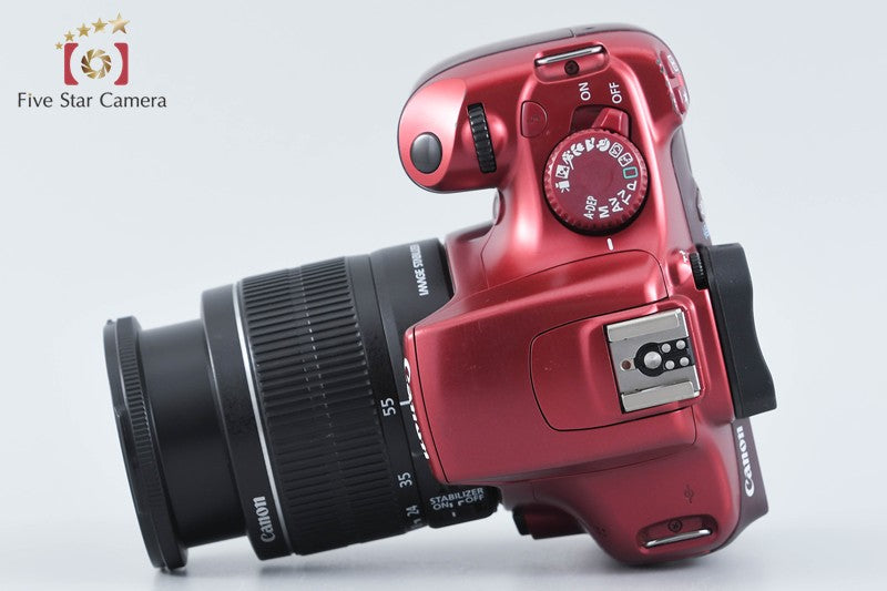 Canon EOS Kiss X50 / Rebel T3 / 1100D Red 12.2 MP 18-55 Lens from Japan