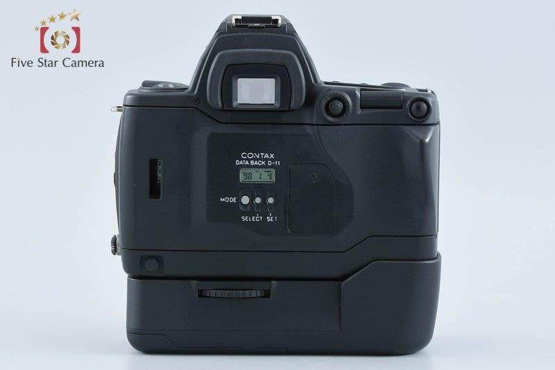 CONTAX NX 35mm SLR Film Camera + P-10 Battery Holder + D-11 Data Back from Japan