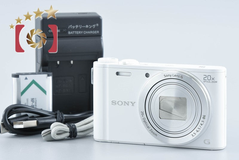 Sony Cyber-Shot DSC-WX350 White Digital Camera [Multiple Languages] from Japan