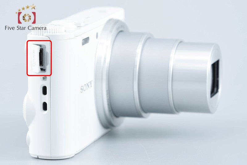 Sony Cyber-Shot DSC-WX350 White Digital Camera [Multiple Languages] from Japan