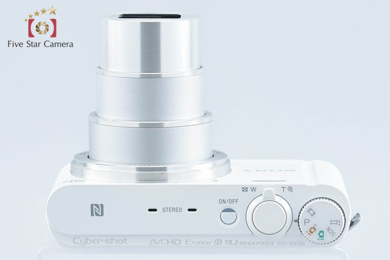 Sony Cyber-Shot DSC-WX350 White Digital Camera [Multiple Languages] from Japan