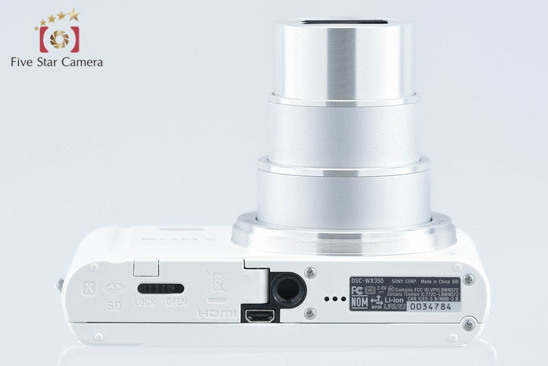 Sony Cyber-Shot DSC-WX350 White Digital Camera [Multiple Languages] from Japan