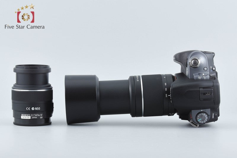 SONY α380 DSLR-A380 18-55 55-200 Lenses [Japanese Language Only] from Japan