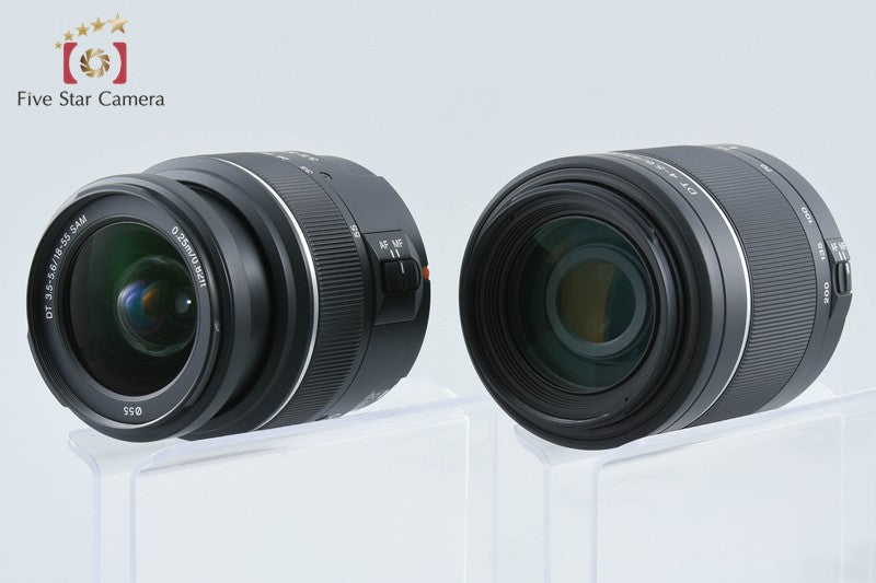 SONY α380 DSLR-A380 18-55 55-200 Lenses [Japanese Language Only] from Japan