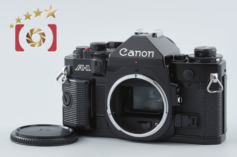 Canon A-1 Black 35mm SLR Film Camera Body from Japan