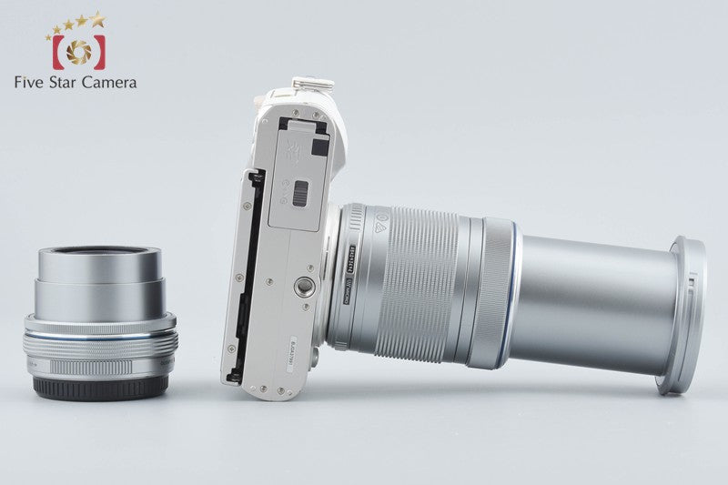 "Count 2,283" Olympus E-PL9 White 16.1 MP 14-42 40-150 Lenses from Japan