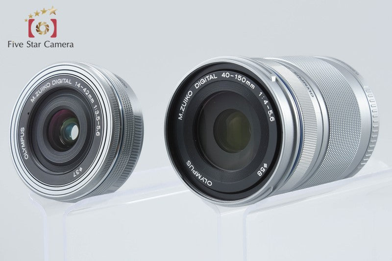 "Count 2,283" Olympus E-PL9 White 16.1 MP 14-42 40-150 Lenses from Japan