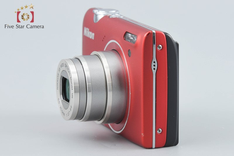 Nikon COOLPIX S5100 Clear Red 12.2 MP Digital Camera from Japan