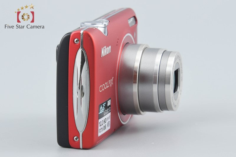 Nikon COOLPIX S5100 Clear Red 12.2 MP Digital Camera from Japan