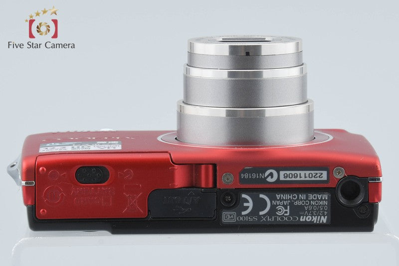 Nikon COOLPIX S5100 Clear Red 12.2 MP Digital Camera from Japan