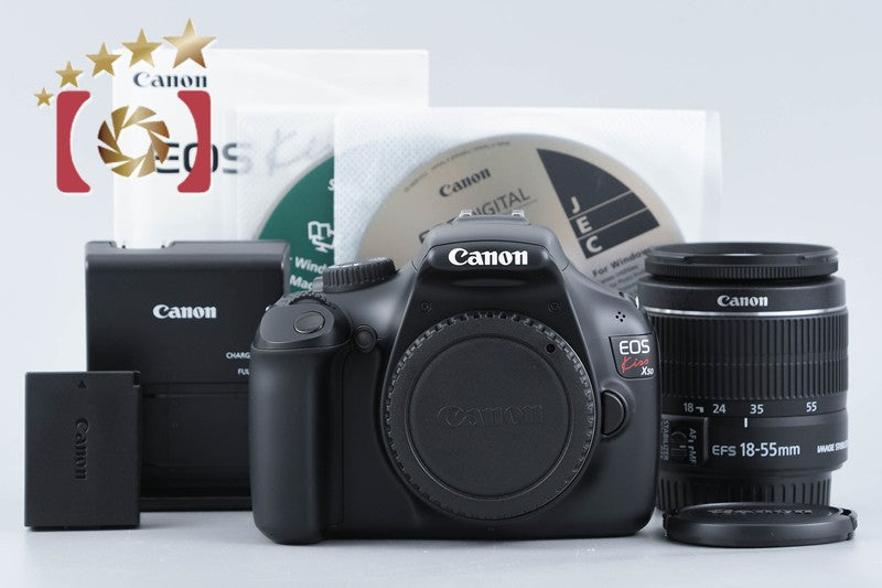 Canon EOS Kiss X50 / Rebel T3 / 1100D Black 12.2 MP 18-55 Lens from Japan