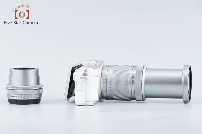 "Count 2,980" Olympus PEN Lite E-PL9 White 16.1MP 14-42 40-150 Lenses from Japan