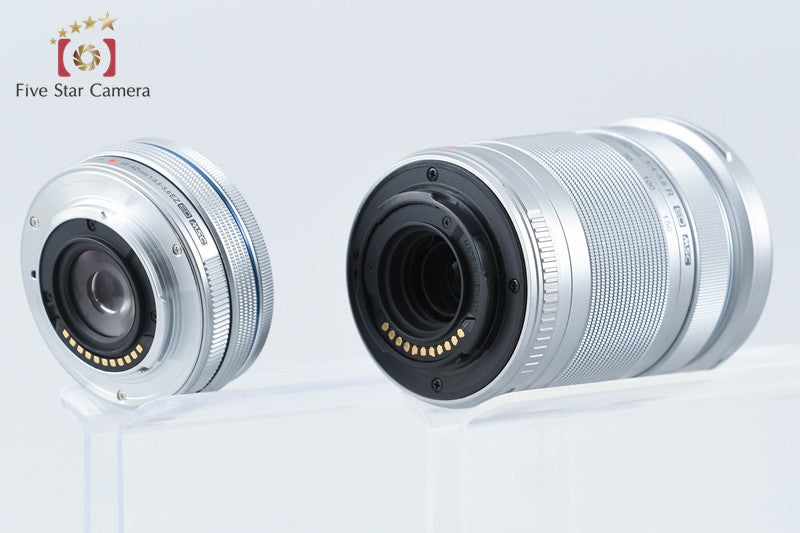 "Count 2,980" Olympus PEN Lite E-PL9 White 16.1MP 14-42 40-150 Lenses from Japan