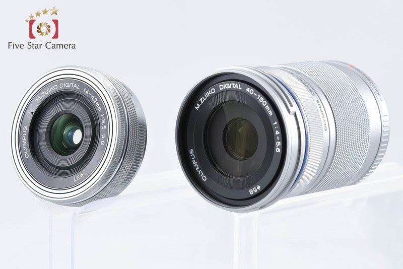 "Count 664" Olympus PEN E-PL8 White 16.1 MP EZ 14-42 40-150 Lenses from Japan