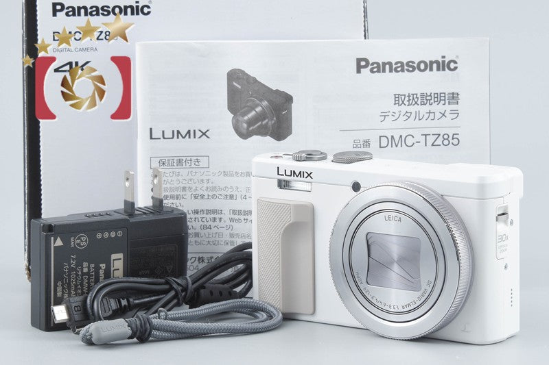 Panasonic LUMIX DMC-TZ85 White 18.1 MP Digital Camera w/ Box from Japan