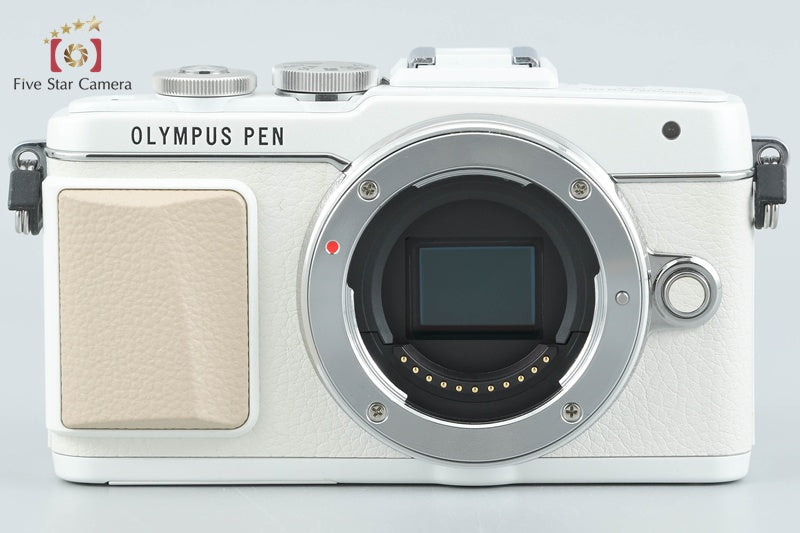 Olympus PEN Lite E-PL7 White 16.1 MP Digital Mirrorless Camera Body from Japan