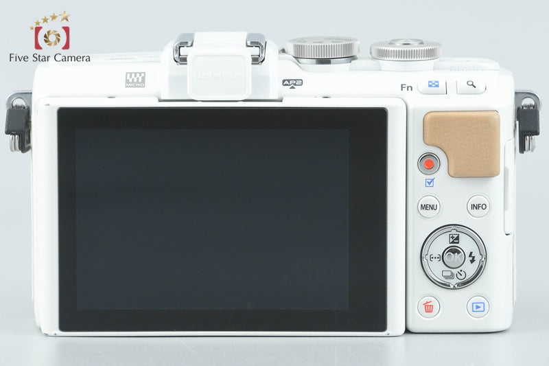 Olympus PEN Lite E-PL7 White 16.1 MP Digital Mirrorless Camera Body from Japan