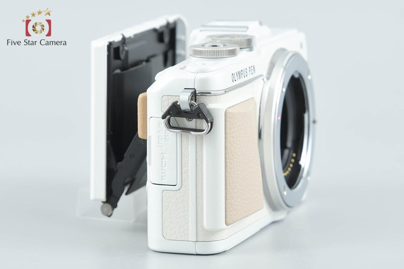 Olympus PEN Lite E-PL7 White 16.1 MP Digital Mirrorless Camera Body from Japan