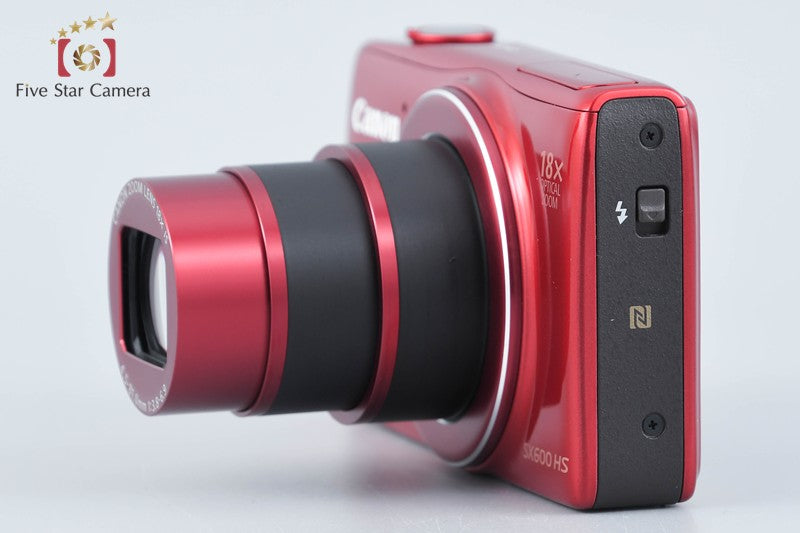 Canon Powershot SX600 HS Red 16.0 MP Digital Camera w/ Box from Japan