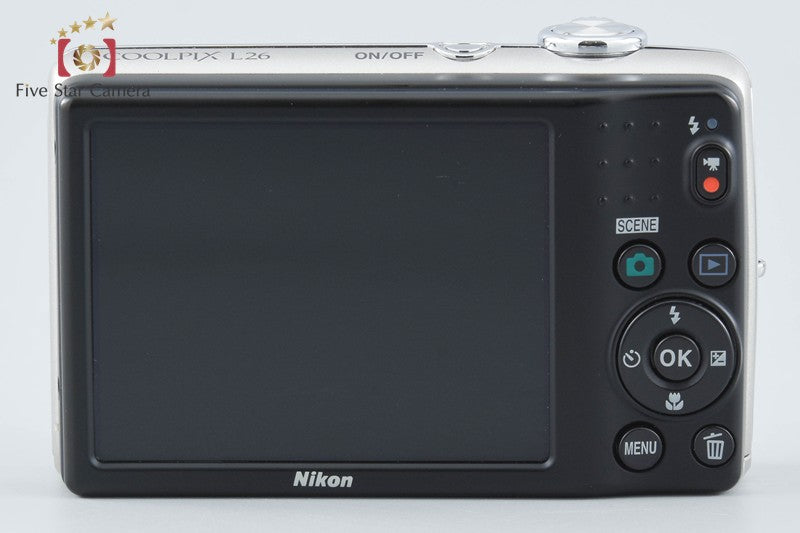 Nikon COOLPIX L26 Silver 16.1 MP Digital Camera from Japan