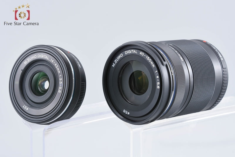 "Count 351" Olympus PEN E-P7 Silver 20.3 MP EZ 14-42 40-150 Lenses from Japan