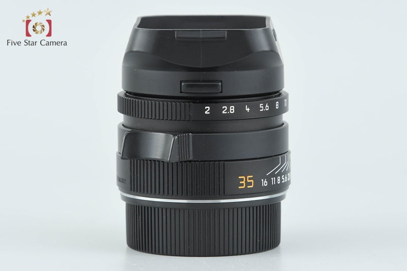 Leica SUMMICRON-M 35mm f/2 ASPH. E39 11879 Black from Japan